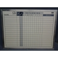 Quartet Magnetic Employee In & Out Office Whiteboard 18x24